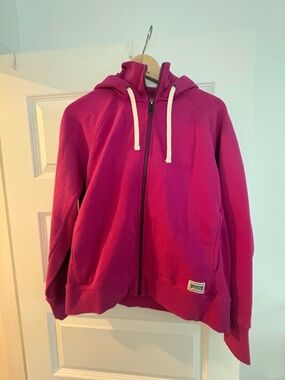 Duluth Trading Co Hot Pink Zip-Up Hoodie